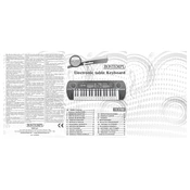 Bontempi 15 3780 Electronic Table Keyboard manual cover