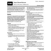 Toro SuperBlower 51593 Vacuum manual cover