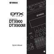 Yamaha DTX900M Module manual cover