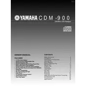 Yamaha CDM-900 Disc Player manual cover