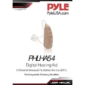 Pyle PHLHA54 Hearing Aid manual cover