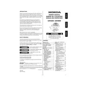 Honda GXV630 2021 Engine manual cover