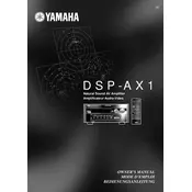 Yamaha DSP-AX1 Amplifier manual cover