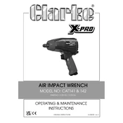 Clarke 3120156 CAT142 Air Impact Wrench manual cover