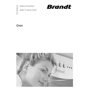 Brandt FE1011BS Oven manual cover