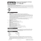 Sealey LEDFL20W Floodlight manual cover