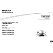 Toshiba RAV-RM301MUT-E Air Conditioner manual cover