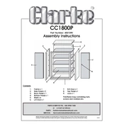 Clarke 4501590 CC1800P Cabinet manual cover