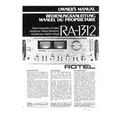 Rotel RA-1312 Amplifier manual cover