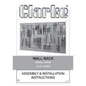 Clarke 7640000 CWR45 Wall Rack manual cover