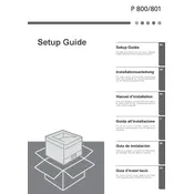 Ricoh P 800 Printer manual cover