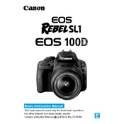 Canon EOS Rebel SL1 manual cover