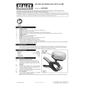 Sealey LED100C Worklight manual cover