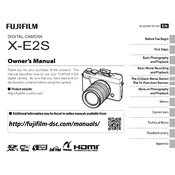 Fujifilm X-E2S Camera manual cover