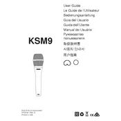 Shure KSM9 Microphone manual cover