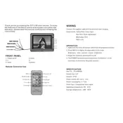 Pyle PLVHR65M Monitor manual cover