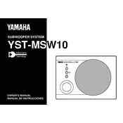 Yamaha YST-MSW10 Subwoofer manual cover