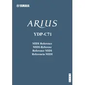 Yamaha Arius YDP-C71 Piano manual cover