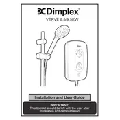 Dimplex Verve DVES85 Shower manual cover