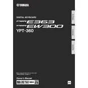 Yamaha PSR-E363 Keyboard