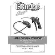 Clarke 3120527 CAT210 Air Blow Gun Hose manual cover