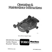 Toro Wheel Horse R5-42RC01 Mower manual cover