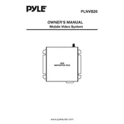 Pyle PLNVB26 Video System manual cover