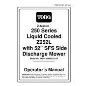 Toro Z Master Z252L 74211 Mower manual cover