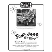 Power Wheels Mattel Barbie Beach Ranger 78478 Toy manual cover