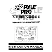 Pyle PDCDM5000 CD Player manual cover