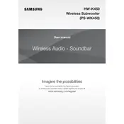 Samsung HW-K450 Soundbar manual cover