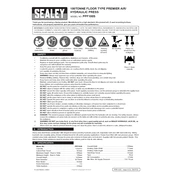 Sealey PPF100S Hydraulic Press manual cover