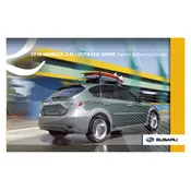 Subaru Impreza WRX 2010 manual cover