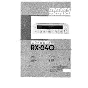 Rotel RX-840 Receiver manual cover