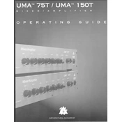 Peavey UMA-75T Mixer manual cover