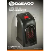 Daewoo 400W Digital Plug-In-Heater HEA1473 Heater manual cover