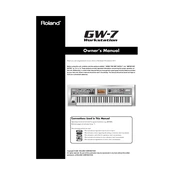 Roland GW-7 manual cover