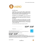 Vizio VL420M TV manual cover