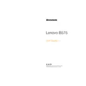 Lenovo B575 Laptop manual cover