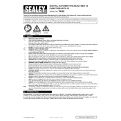 Sealey TA302 Analyser manual cover