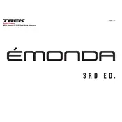 Trek Emonda 3rd Edition Bicycle manual cover