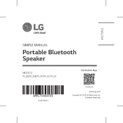 LG PL2B PL2B.DUSALLK Speaker manual cover